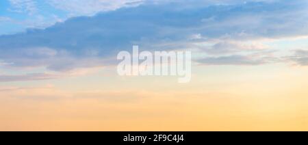 Beautiful sky at sunset in the south of France Stock Photo