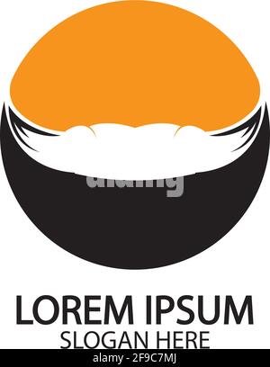 Bull horn logo and symbol template icons app Stock Vector