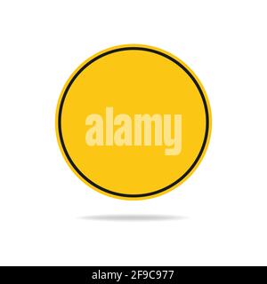 Illustration of an empty round traffic sign Stock Vector Image & Art ...