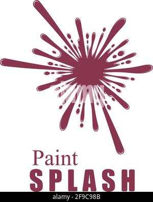 Vector illustration of color paint splashes. Stock Vector