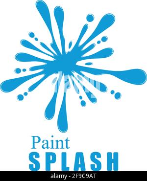 Vector illustration of color paint splashes. Stock Vector