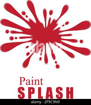 Vector illustration of color paint splashes. Stock Vector