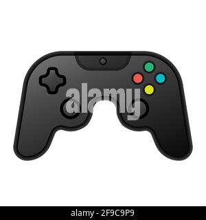 illustration of the game console icon on the white background Stock Vector