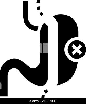 sleeve resection bariatric line icon vector illustration Stock Vector ...