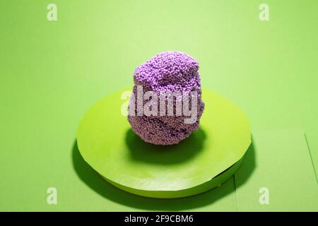 ball Styrofoam plasticine isolated non-sticking to the fingers Stock Photo