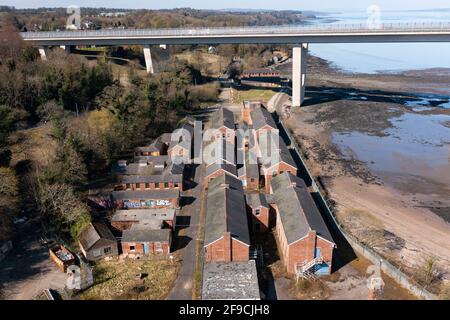 Aerial View Of Former Naval Barracks At Port Edgar Adjacent To South ...