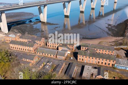 Aerial View Of Former Naval Barracks At Port Edgar Adjacent To South ...