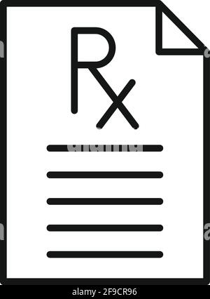 Medical xray icon, outline style Stock Vector