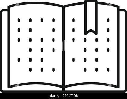 Inclusive materials icon, outline style Stock Vector