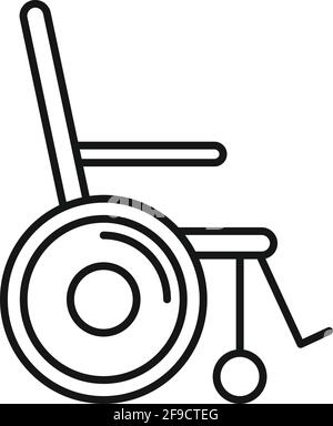 Inclusive chair icon, outline style Stock Vector