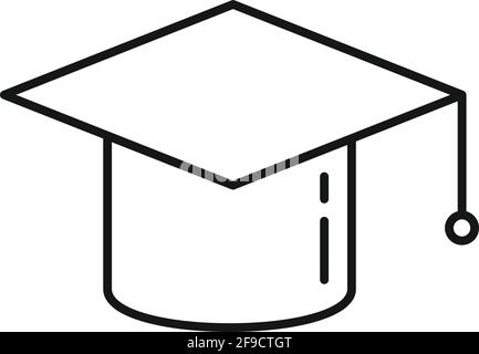 Inclusive graduation icon, outline style Stock Vector