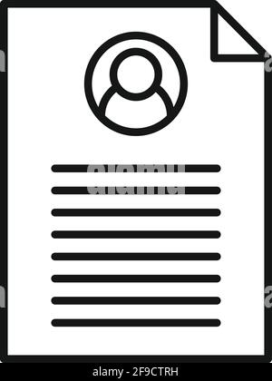 Inclusive education user icon, outline style Stock Vector