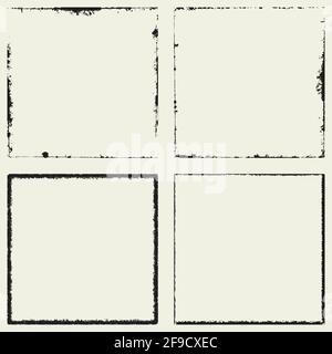Four Square Frame Stock Vector