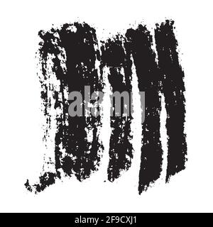 Paintbrush Black Background Stock Vector