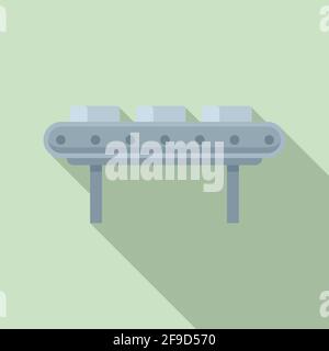 Metallurgy line icon, flat style Stock Vector
