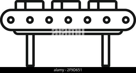 Metallurgy line icon, outline style Stock Vector