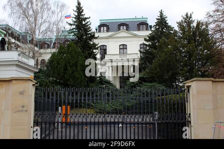 Russian Embassy in Prague, Czech Republic, February 25, 2020. (CTK Photo/Milos Ruml) Stock Photo