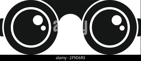 Blacksmith glasses icon, simple style Stock Vector