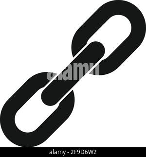 Blacksmith chain icon, simple style Stock Vector