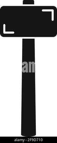 Sledge hammer icon, simple style Stock Vector