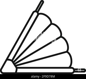 Blacksmith blower icon, outline style Stock Vector