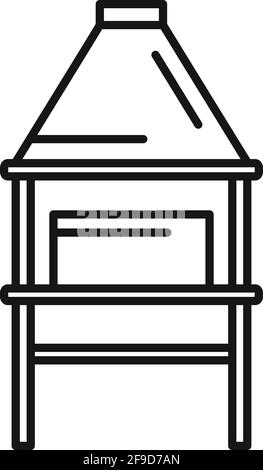 Blacksmith equipment icon, outline style Stock Vector
