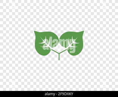 Vector illustration. Green leaf Eco icon Stock Vector