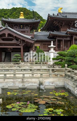 Chi Lin Nunnery, Kowloon, Hong Kong Stock Photo