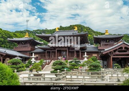 Chi Lin Nunnery, Kowloon, Hong Kong Stock Photo