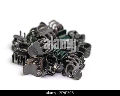 Various plant clips against a white background Stock Photo