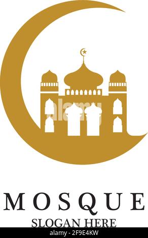 Mosque icon vector Illustration design template Stock Vector