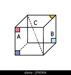 Geometry olor line icon. Pictogram for web page, mobile app, promo. UI UX GUI design element. Editable stroke. Stock Vector