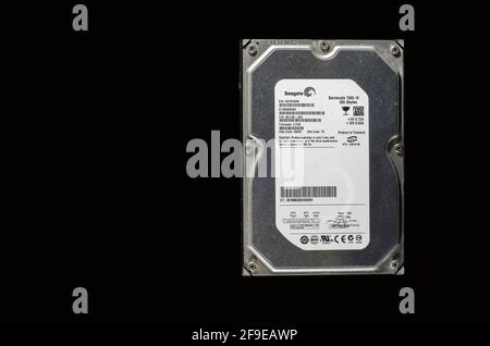 Seagate Hard Disk 7200 RPM Baracuda Stock Photo