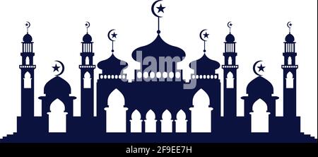 Mosque icon vector Illustration design template Stock Vector