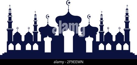Mosque icon vector Illustration design template Stock Vector