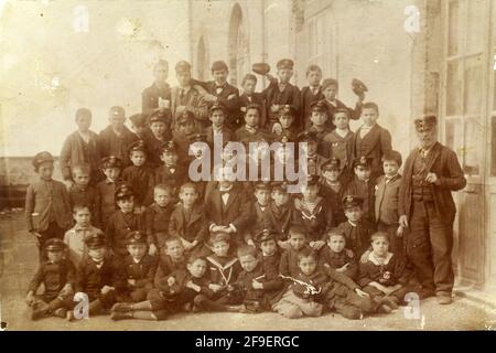School of sailor man, starting 1900 - Naples, Italy Stock Photo