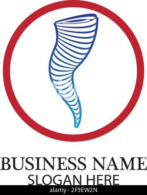 Tornado logo symbol vector illustration design Stock Vector
