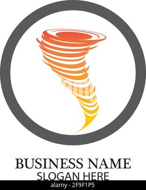 Tornado logo symbol vector illustration design Stock Vector