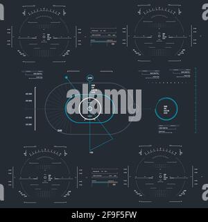 Futuristic Graphic User Interface. Stock Vector