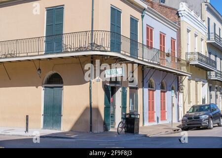 NEW ORLEANS, LA - JANUARY 15, 2021: Famous Verti Marte Deli and Grocery in French Quarter Stock Photo