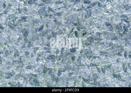 Background, texture of a concrete wall with an abstract pattern in blue-green tones Stock Photo