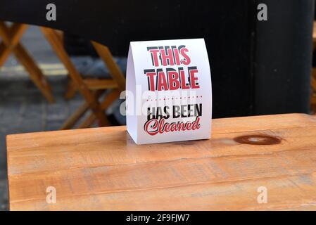 Old Compton Street, Soho, London, UK. 18th Apr 2021. Al fresco dining in Old Compton Street, Soho as lockdown eases. Credit: Matthew Chattle/Alamy Live News Stock Photo