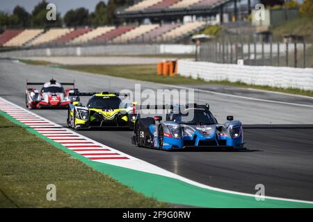 19 Maulini Nicolas (che), Bell Matthew (gbr), Kruetten Niklas (deu), Cool Racing, Ligier JS P320 - Nissan, action during the 2021 4 Hours of Barcelona, 1st round of the 2021 European Le Mans Series, from April 15 to 17, 2021 on the Circuit de Barcelona-Catalunya, in Montmelo, near Barcelona, Spain - Photo Xavi Bonilla / DPPI / LiveMedia Stock Photo