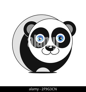 Vector Panda, illustration panda, vector illustration. Animal Stock Vector