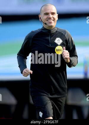 Sander Van Roekel ROTTERDAM , NETHERLANDS - APRIL 18: Assistant referee Erwin Zeinstra ...