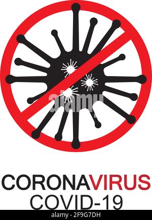 virus,coronavirus, Bacteria, Germs and Microbe isolated on white background. Vector Icon Illustration Stock Vector
