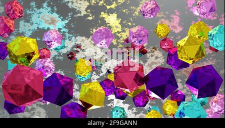 Colorful eco sphere background. 3D rendering illustration. Stock Photo