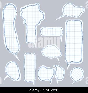 paper speech bubble tags Stock Vector