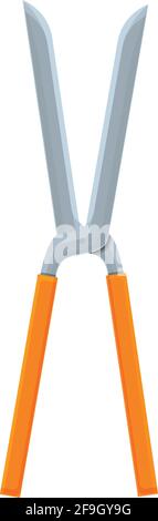 Long secateurs icon. Cartoon of Long secateurs vector icon for web design isolated on white background Stock Vector