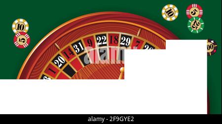 Ccasino roulette wheel. Stock Vector